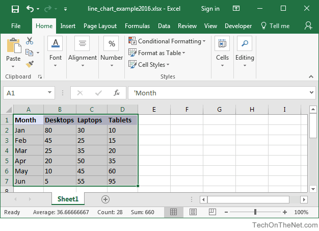 How To Use Excel 2016